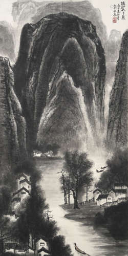 Chinese Landscape Painting by Li Keran