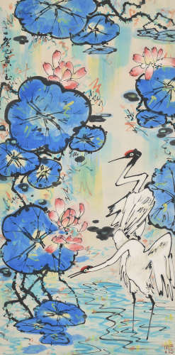 Chinese Bird-and-Flower Painting by Huang Yongyu