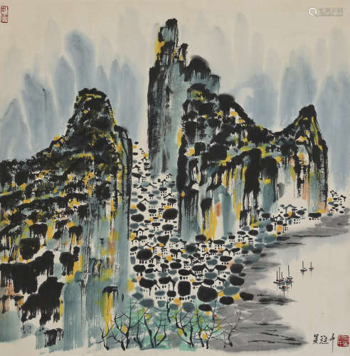 Chinese Landscape Painting by Wu Guanzhong