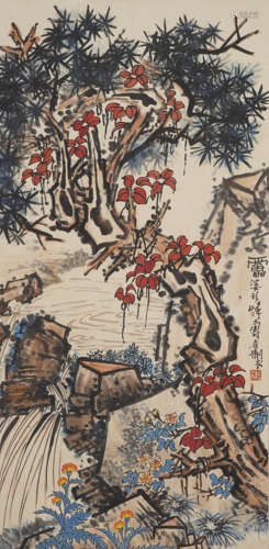 Chinese Landscape Painting by Pan Tianshou