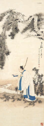 Chinese Figrue Painting by Zhang Daqian