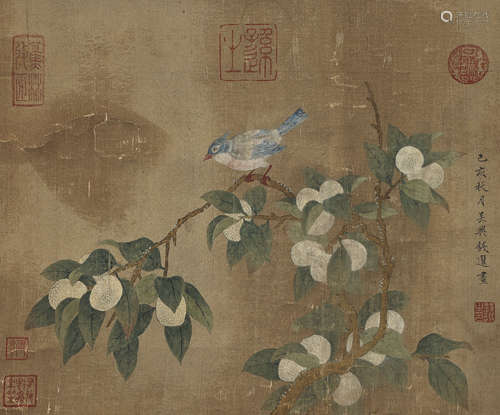 Chinese Bird-and-Flower Painting by Qian Xuan