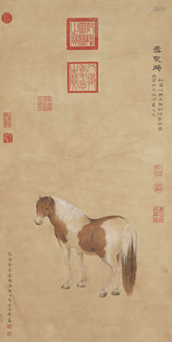 Chinese Horse Painting by Giuseppe Castiglione