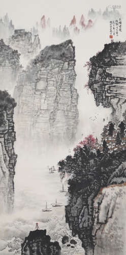 Chinese Landscape Painting by Qian Songyan