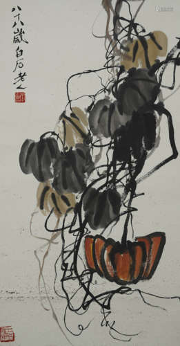 The Pumpkin，by Qi Baishi