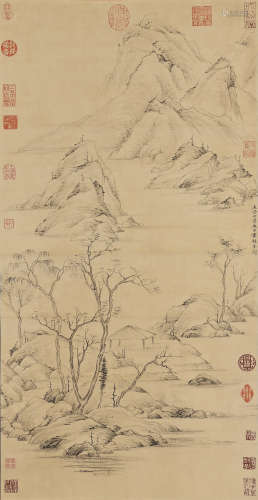 Chinese Landscape Painting by Ni Zan