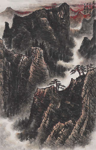 Chinese Landscape Painting by Li Keran