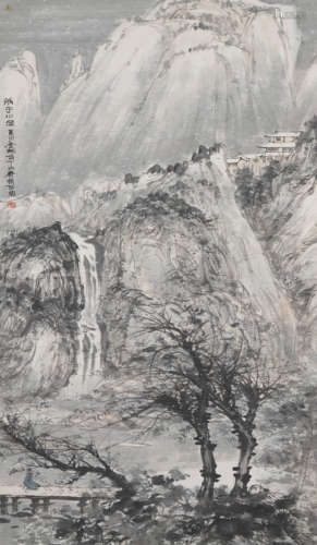 Chinese Landscape Painting by Fu Baoshi