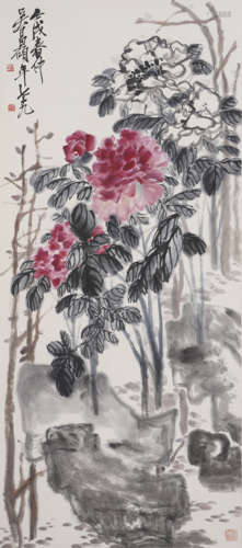 Chinese Flower Painting by Wu Changshuo