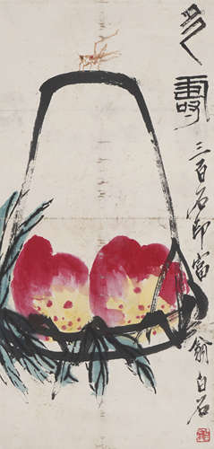 The Peaches，by Qi Baishi