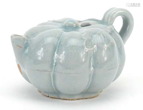 Chinese celadon glazed water dropper, 7.5cm in length