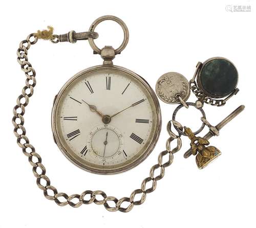 Litherland Davies & Co, gentlemens silver open face pock...