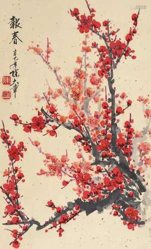 CHEN DAZHANG, RED PLUM BLOSSOM