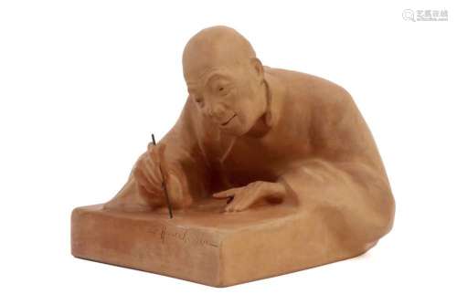 HAUCHECORNE GASTON (1880 - 1945) sculptuur in terracotta : &...