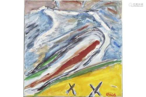 ELIAS ETIENNE (1936 - 2007) olieverfschilderij op doek : &qu...