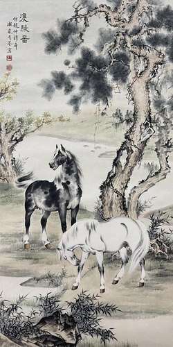 GE XIANGYE, STEEDS AND PINE TREE