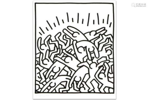 HARING KEITH (1958 - 1990) litho op 300 ex. met typische Har...