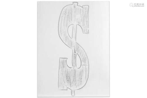 WARHOL ANDY (1930 - 1987) tekening : "Dollar sign"...