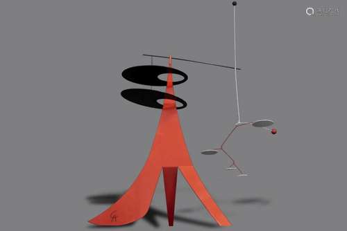 CALDER ALEXANDER (1898 - 1976) / naar sculptuur / mobiel (op...