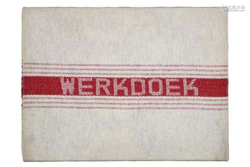 VAN SOMPEL WILLY (°1948) werk met een oude werkdoek : "...