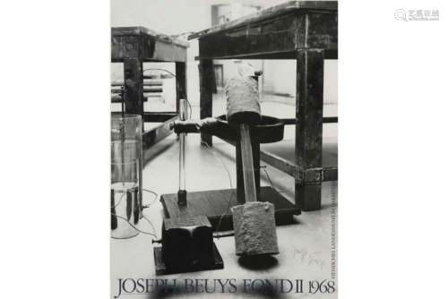 BEUYS JOSEPH (1921 - 1986) zwart-wit poster voor de expostit...