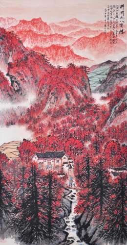 A Chinese Painting By Song Wenzhi
