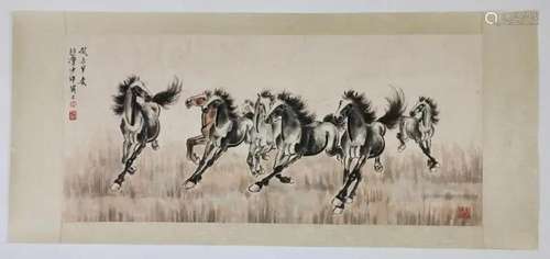 XU BEIHONG, EIGHT STEEDS