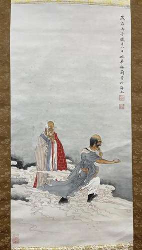 MEI LANFANG, TWO ARHATS