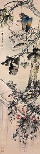 CHENG ZHANG, TWO PARROTS