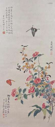 THREE ARTISTS, FLOWERS AND BUTTERFLIES