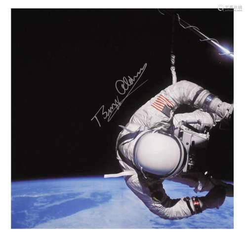 Buzz Aldrin performs a spacewalk, SIGNED by Buzz Aldrin, Gem...