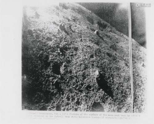 First photograph transmitted from the surface of the Moon, L...