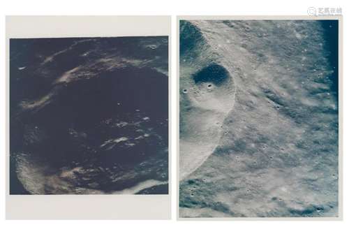 Lunar terrain - four views form lunar orbit, Apollo 8, 21-27...