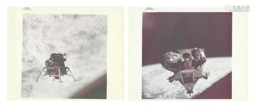 Four views of the separation and rendezvous manoeuvers, Apol...