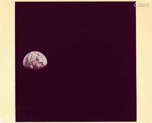 View of receding Earth during translunar coast, Apollo 10, 1...