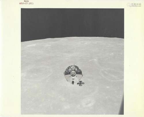 Command Module Charlie Brown photographed over the Moon, Apo...