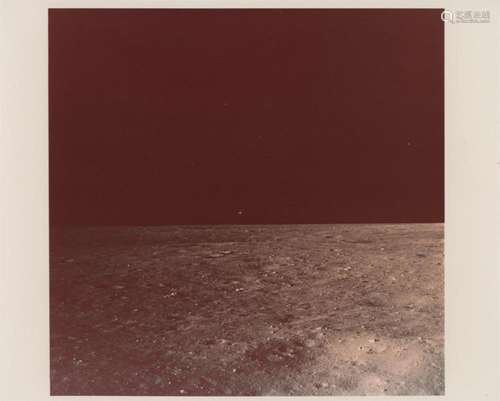 The second photograph taken on the lunar surface, Apollo 11,...