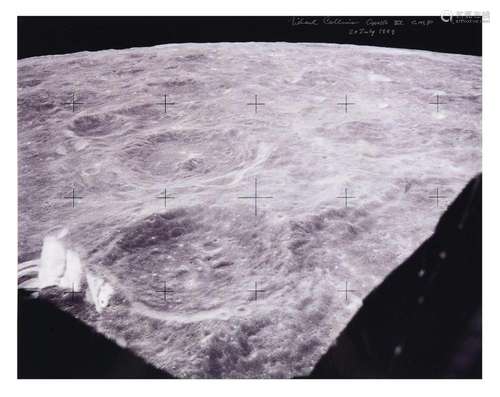 Lunar surface as seen from the orbit, SIGNED [large format],...