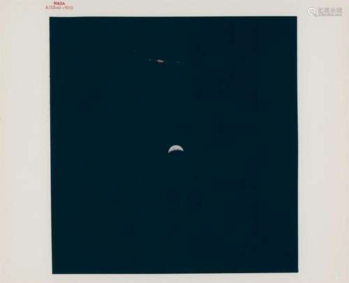 Crescent Earth during the homebound journey, Apollo 13, 11-1...