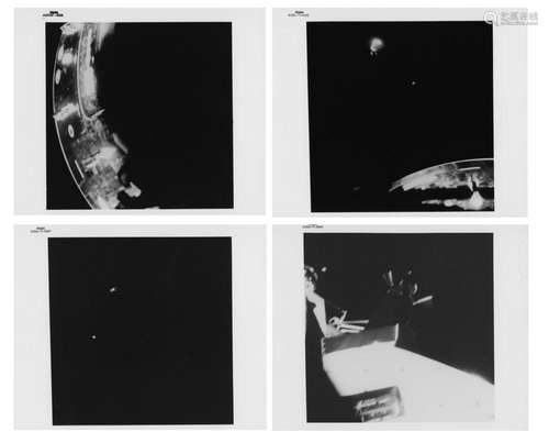 Four views of the spacecraft during the transfer and jettiso...