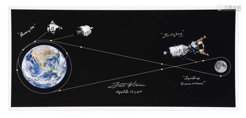 The diagram of the spacecraft's trajectory, SIGNED [larg...