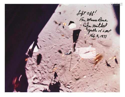 Lift off from Fra Mauro, SIGNED, Apollo 14, 31 Jan-9 Feb 197...