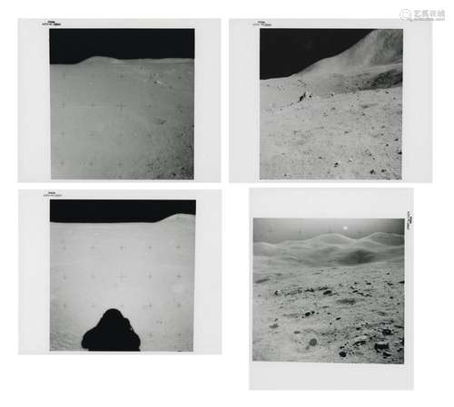 Moonscapes at Dune Crater, station 4, (4 views) Apollo 15, 2...