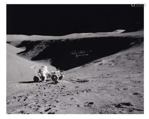 Dave Scott and the Lunar Rover at Hadley Rille, SIGNED [larg...