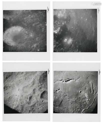 Orbital views of lunar surface (4 views), Apollo 15, 26 Jul ...