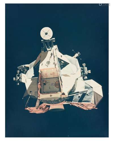 Challenger in lunar orbit before rendezvous with the CM [lar...