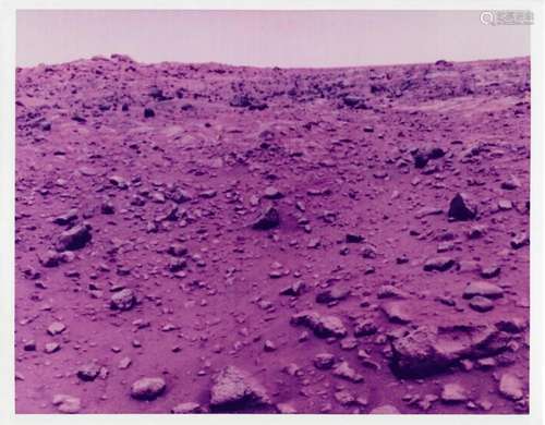 The historic first colour photograph taken on the surface of...