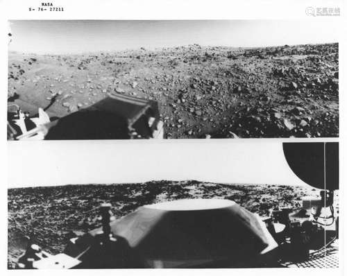 Mars, the first panoramic photograph from the surface of the...