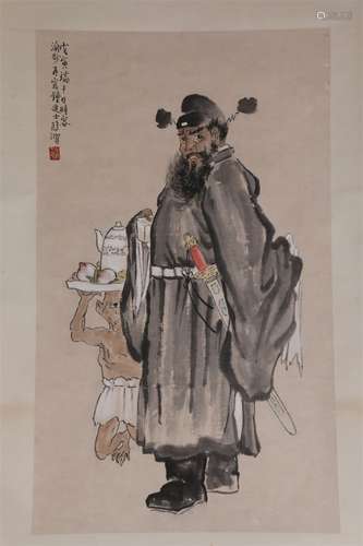 A Master Zhong-Kui Painting by Xu Beihong.