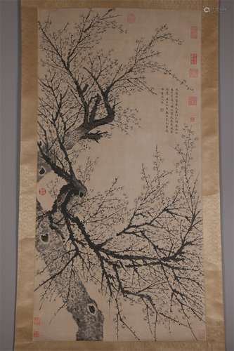 A Plum Blossoms Painting by Wang Mian.